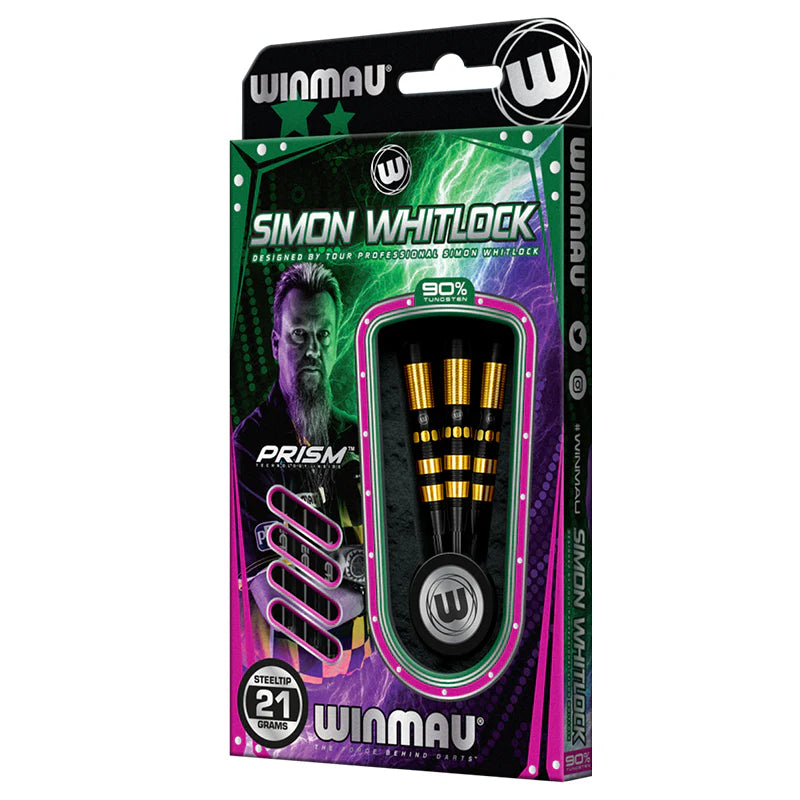 Winmau Simon Whitlock Dynamic Edge S.E. 90% Tungsten Steel Tip Darts