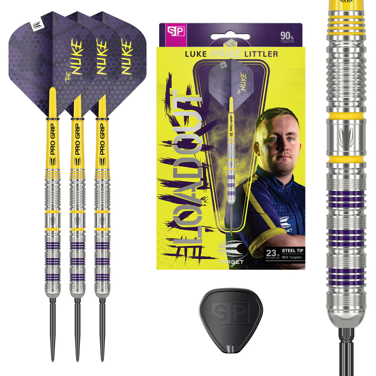 Target Luke Littler Loadout Swiss Point 90% Steel Tip Darts