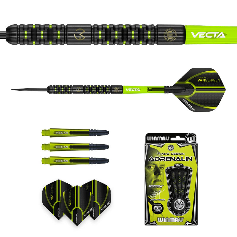 Winmau MvG Adrenalin 90% Tungsten Steel Tip Darts