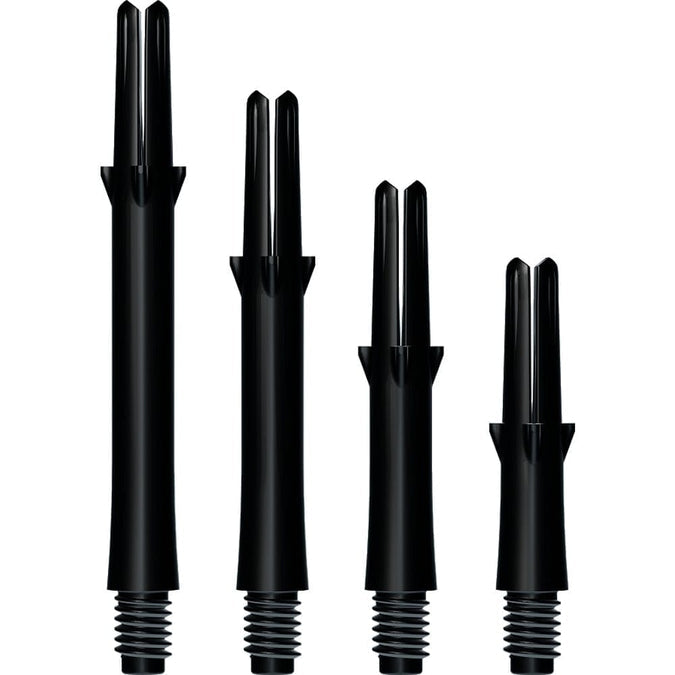 L-Style L-Shaft Locked Straight Black Dart Shafts
