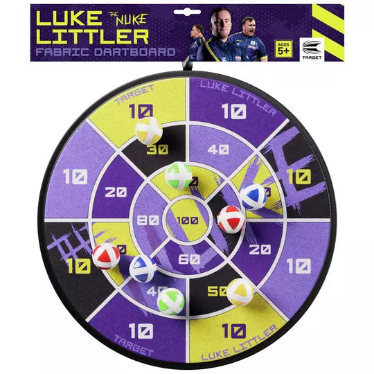 Target Luke Littler Sticky Ball Fabric Dartboard Set