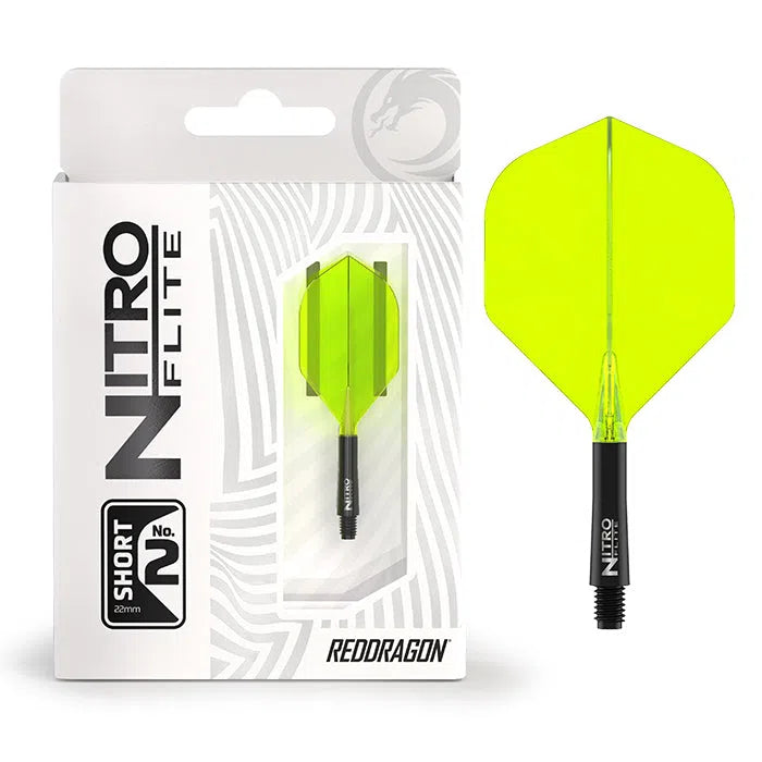 Nitro Flite Integrated Flight & Shaft Black & Yellow No2 by Red Dragon