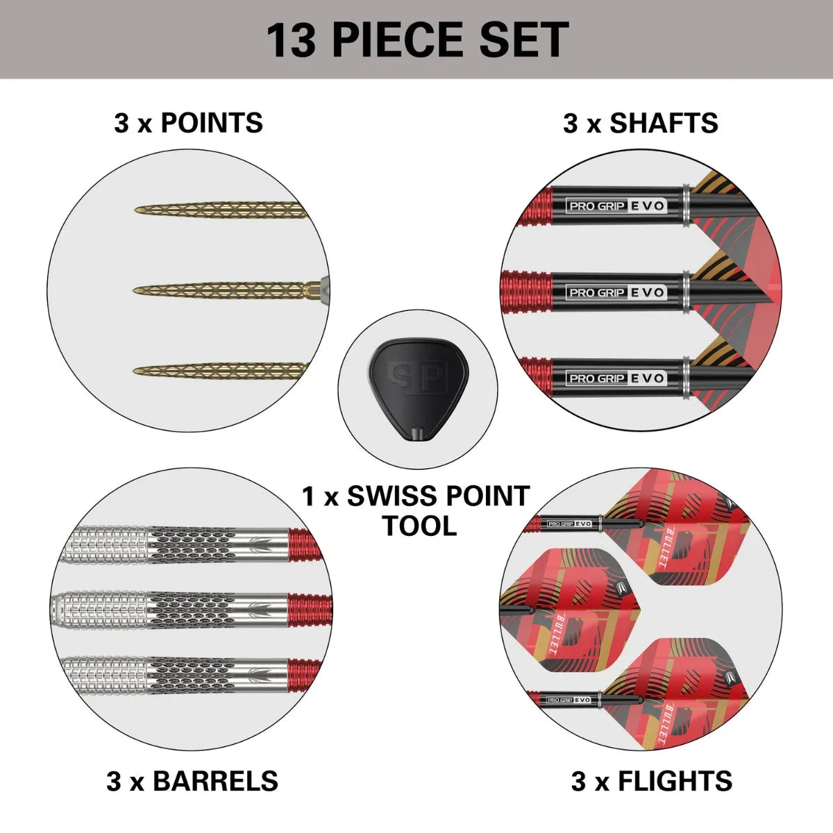 Target Darts Stephen Bunting Gen 5 SP 95% Tungsten Steel Tip Darts