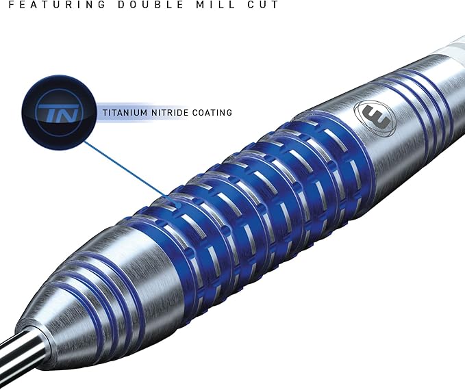 Winmau Andy Fordham 90% Tungsten TITANIUM NITRIDE 24 Gram Steel Tip Darts 1431