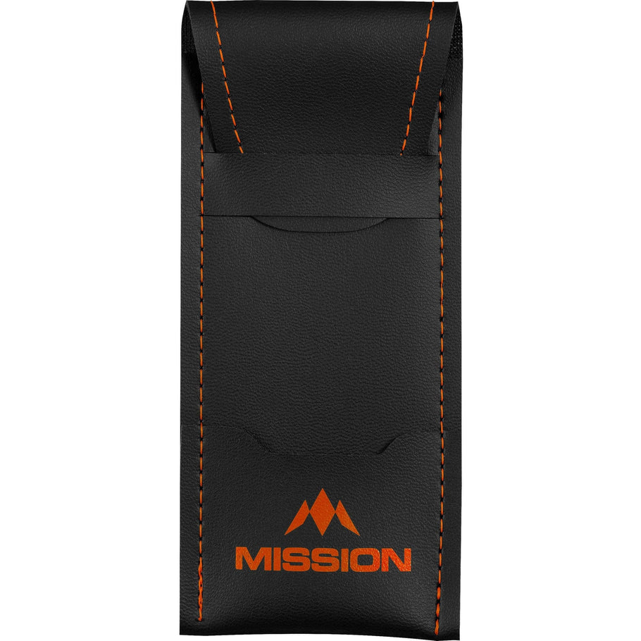 Mission Sport 8 Darts Case - Black Bar Wallet with Trim