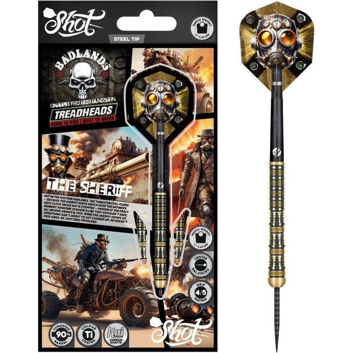 Shot Badlands The Sheriff 90% Steel Tip Darts
