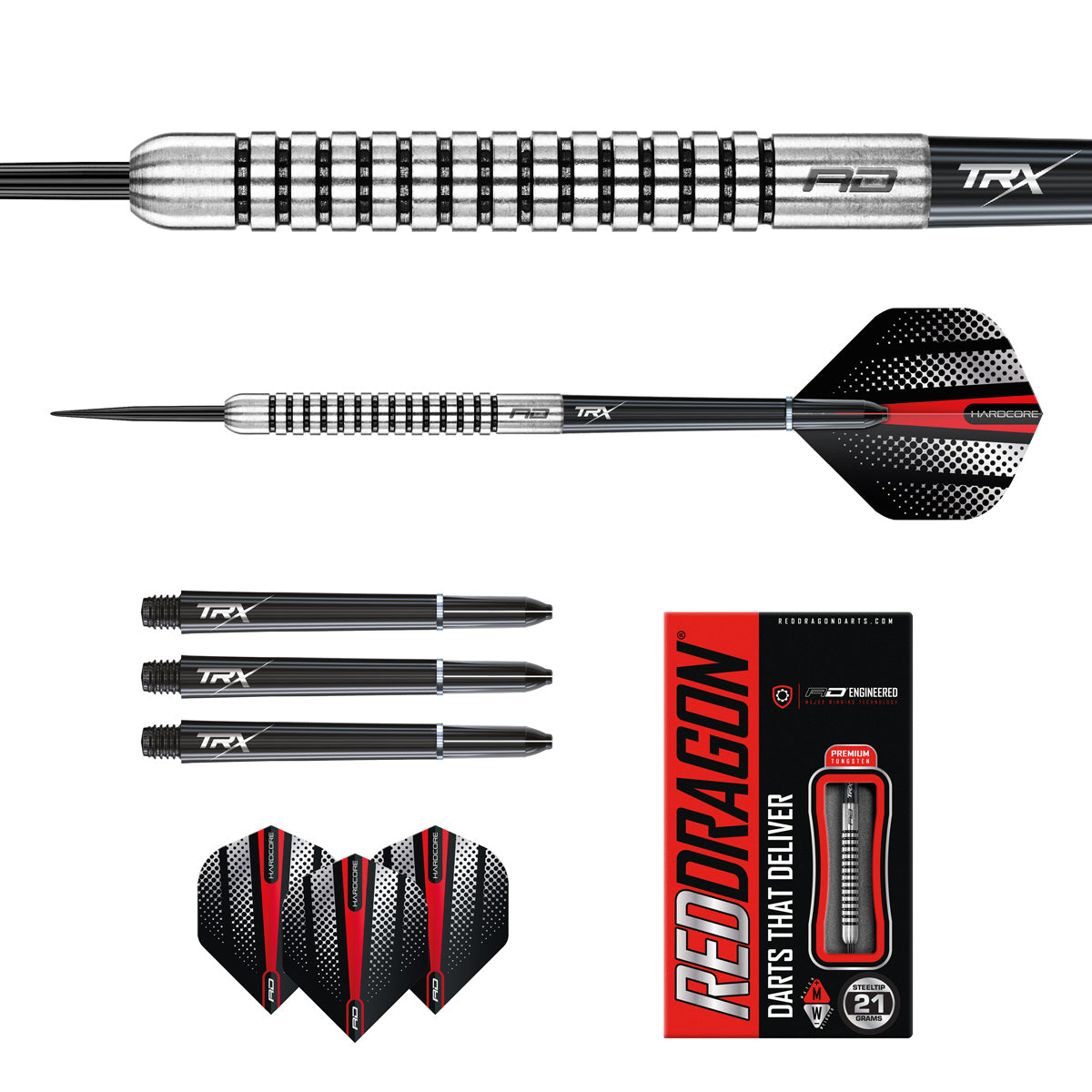 Flightmaster Fury 1 80% Tungsten Steel Tip Darts by Red Dragon
