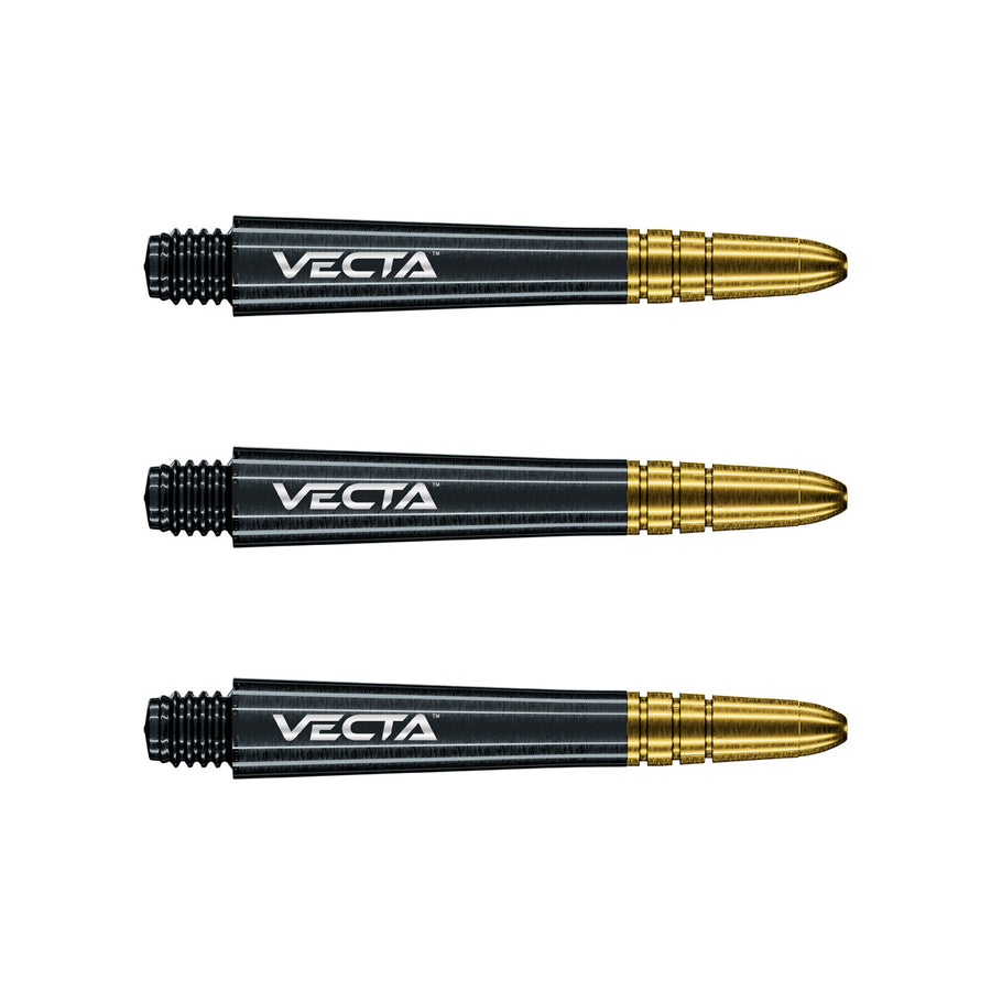 Winmau Vecta Polycarbonate Dart Stems with Aluminium Tips Black-Gold