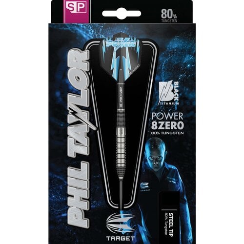 Target Phil Taylor Power 8ZERO 2 Swiss Point 80% Steel Tip Darts 24g