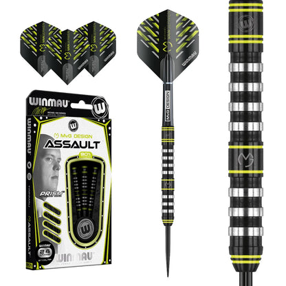 Winmau MvG Assault 90% Tungsten Steel Tip Darts