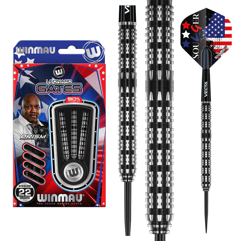 Winmau Leonard Gates 90% Tungsten Steel Tip Darts