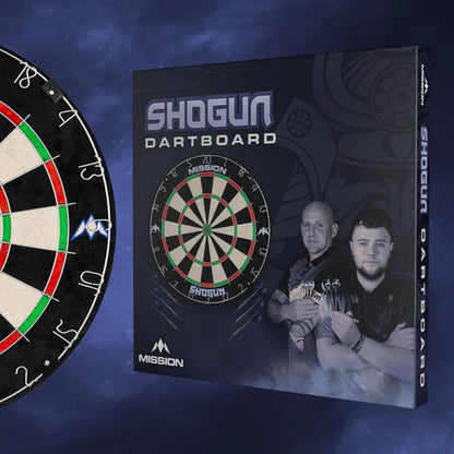 Shogun Dartboard C/W 6 Darts Mission