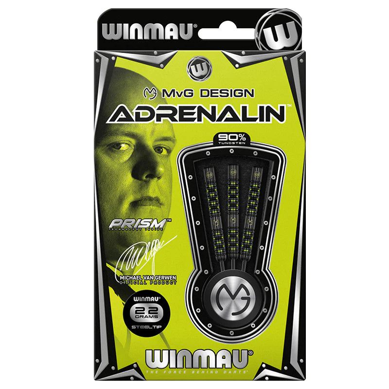 Winmau MvG Adrenalin 90% Tungsten Steel Tip Darts