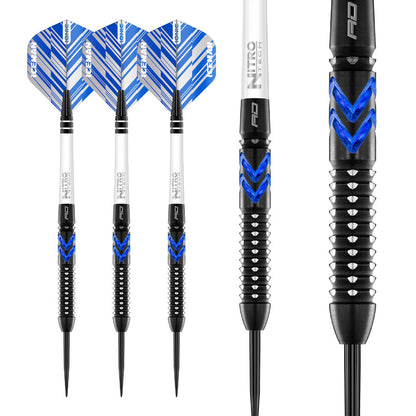 GERWYN PRICE BLUE ICE SE 90% TUNGSTEN STEEL TIP DARTS BY RED DRAGON