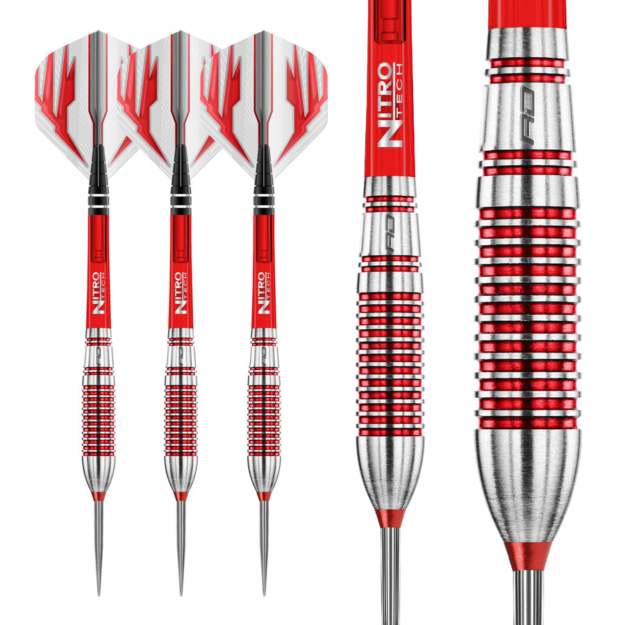 REFLEX 90% TUNGSTEN STEEL TIP DARTS BY RED DRAGON