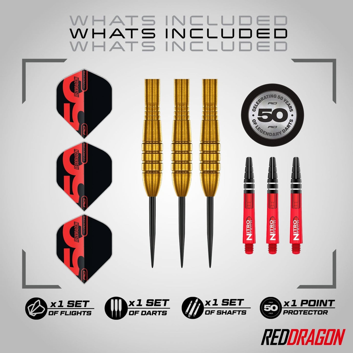 RED DRAGON VIRGIN 5 90% TUNGSTEN STEEL TIP DARTS
