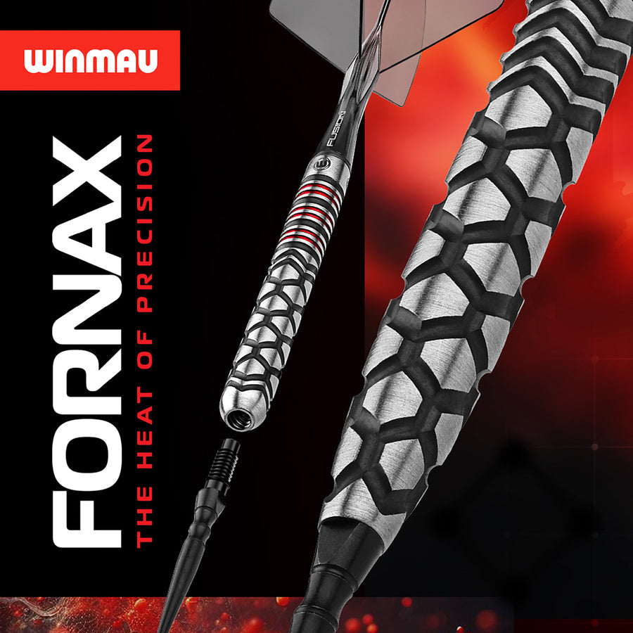 WINMAU FORNAX PARALLEL 90% TUNGSTEN SWITCH POINT STEEL TIP DARTS