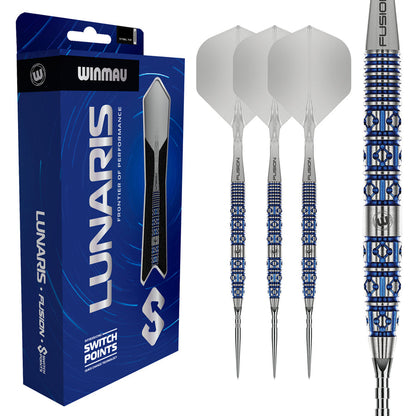 WINMAU LUNARIS TAPERED SWITCH POINT STEEL TIP DARTS