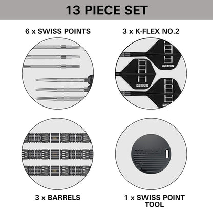 TARGET CHRIS DOBEY 95K 95% TUNGSTEN SP STEEL TIP DARTS