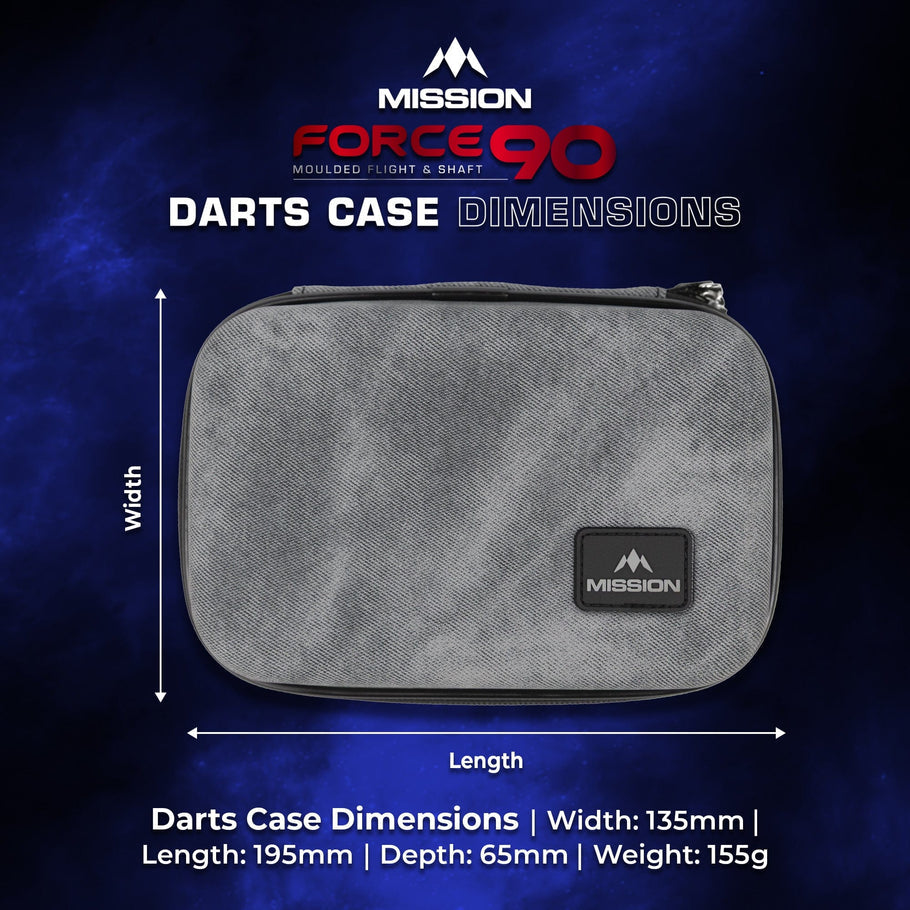 MISSION FORCE 90 DART CASE
EVA MOULDED WALLET - LIMITED EDITION - LARGE - GREY DENIM