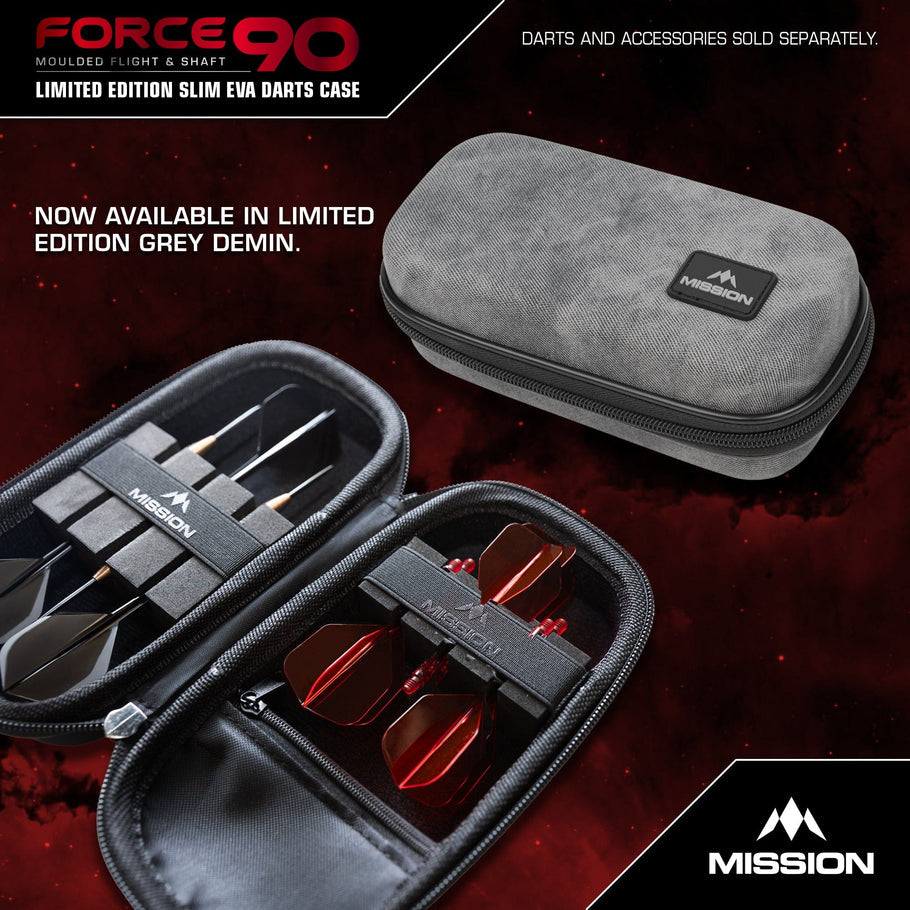 MISSION FORCE 90 DART CASE
EVA MOULDED WALLET - LIMITED EDITION - SLIM - GREY DENIM