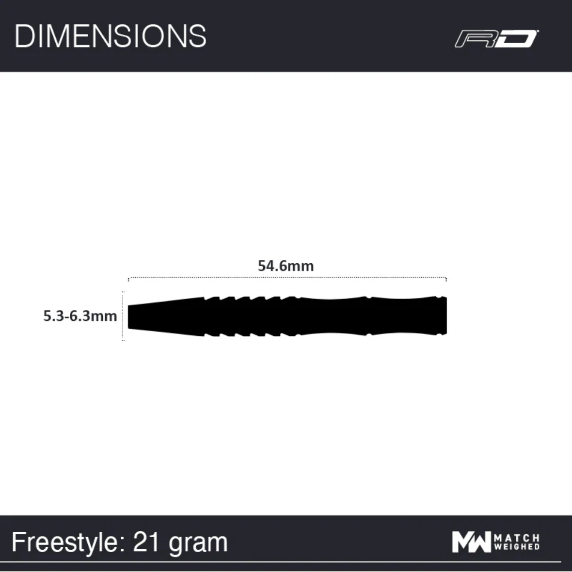 FREESTYLE 90% TUNGSTEN STEEL TIP DARTS BY RED DRAGON