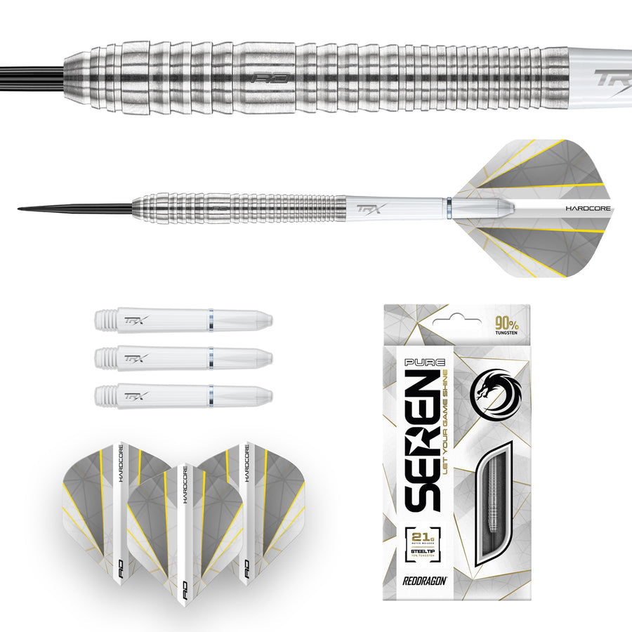 SEREN 2 PURE 90% TUNGSTEN STEEL TIP DARTS BY RED DRAGON