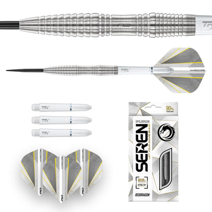 SEREN 3 PURE 90% TUNGSTEN STEEL TIP DARTS BY RED DRAGON