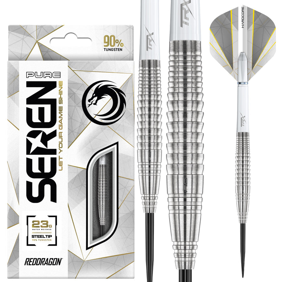 SEREN 4 PURE 90% TUNGSTEN STEEL TIP DARTS BY RED DRAGON