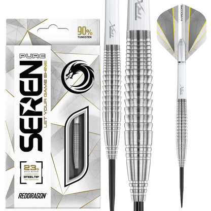 SEREN 4 PURE 90% TUNGSTEN STEEL TIP DARTS BY RED DRAGON