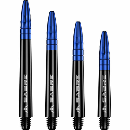 MISSION SABRE SHAFTS
POLYCARBONATE DART STEMS - BLACK - BLUE TOP