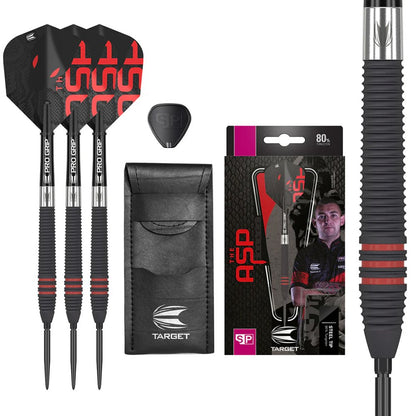 Target Nathan Aspinall 80% Black Swiss Point - Steel Tip Darts