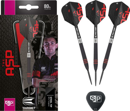 Target Nathan Aspinall 80% Black Swiss Point - Steel Tip Darts
