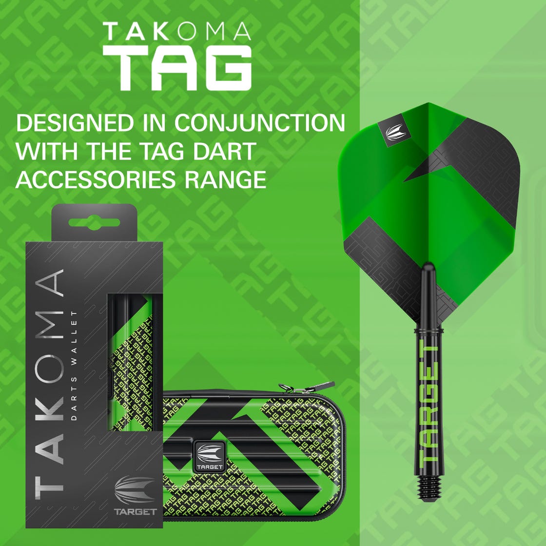 TAKOMA TAG GREEN WALLET BY TARGET