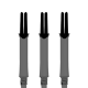 L-Style L-Shaft Locked Straight Clear Black Dart Shafts