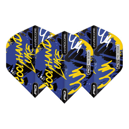 Luke Humphries Graffiti Blue Hardcore Standard - Dart Flights BY RED DRAGON