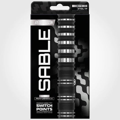 RED DRAGON SABLE PARALLEL SWITCH POINT 90% TUNGSTEN STEEL TIP DARTS