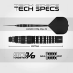 RED DRAGON SABLE BOMB SWITCH POINT 90% TUNGSTEN STEEL TIP DARTS