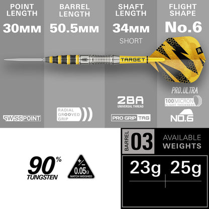 BUZZ 90% SP03 STEEL TIP DART 2026