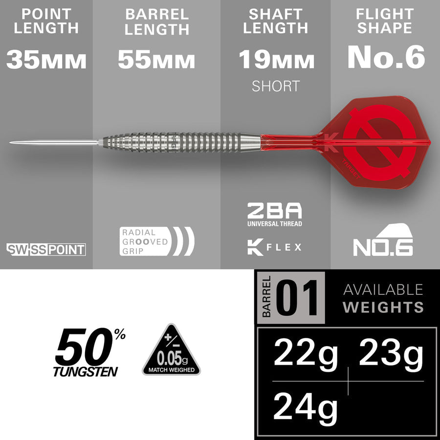 TARGET GROUP Ø 50% 02 SP STEEL TIP DARTS 2026