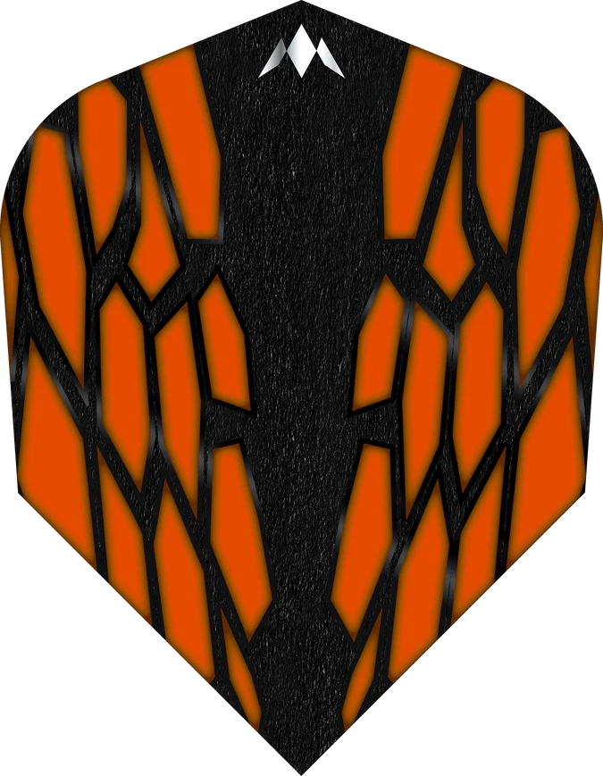Mission Magma Dart Flights - 100 Micron - Std - No6 Orange