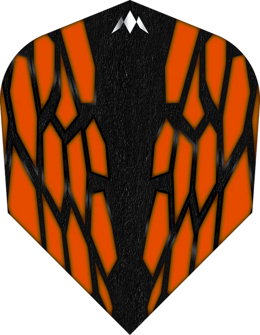 Mission Magma Dart Flights - 100 Micron - Std - No6 Orange