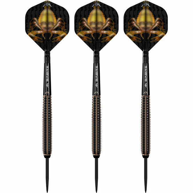 Mission Scorpion Darts - Steel Tip - 90% Tungsten - Black & Gold Electro