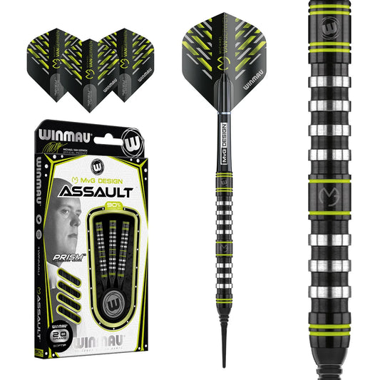 Michael Van Gerwen MVG Assault 90% Tungsten Steel Tip Darts by Winmau
1464