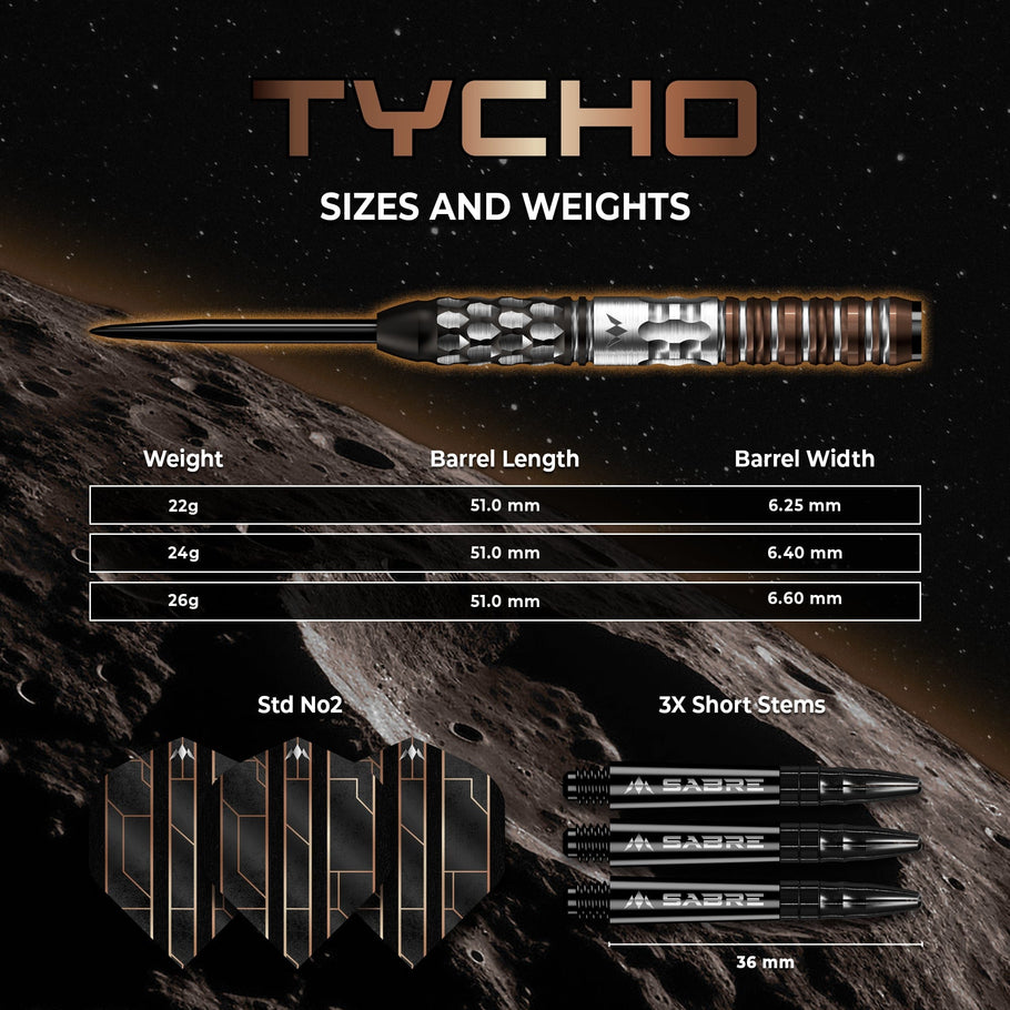Mission Tycho Darts Steel Tip