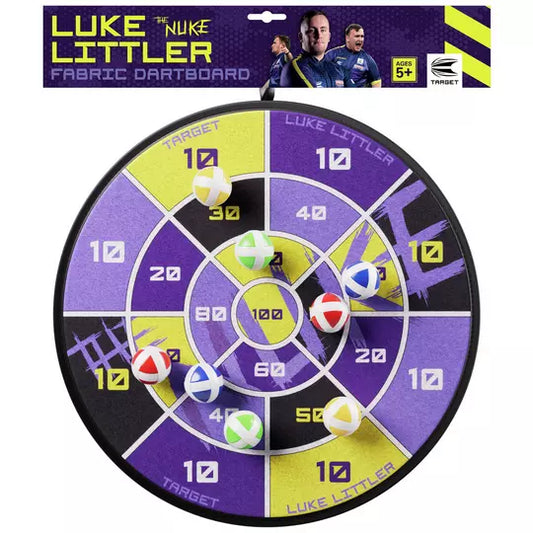 Target Luke Littler Sticky Ball Fabric Dartboard Set