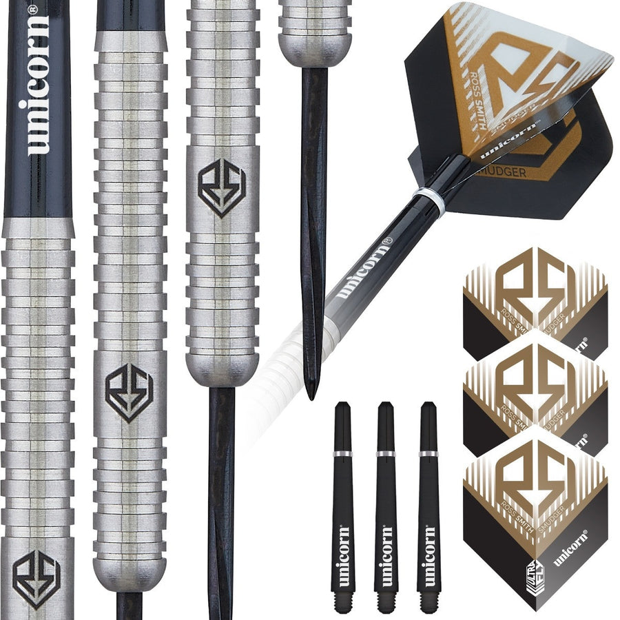 Ross Smith Natural 90% Tungsten Steel Tip Darts by Unicorn
