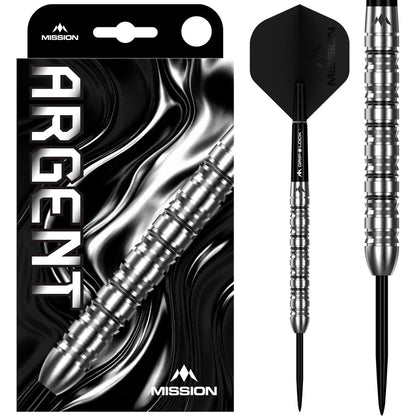 Mission Argent Darts
Steel Tip - 90% Tungsten - Silver