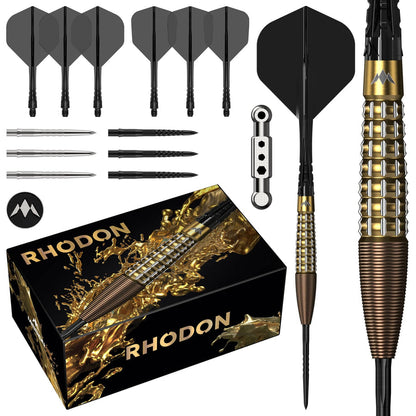 Mission Rhodon Darts
Steel Tip - 95% Tungsten - Bronze & Gold PVD