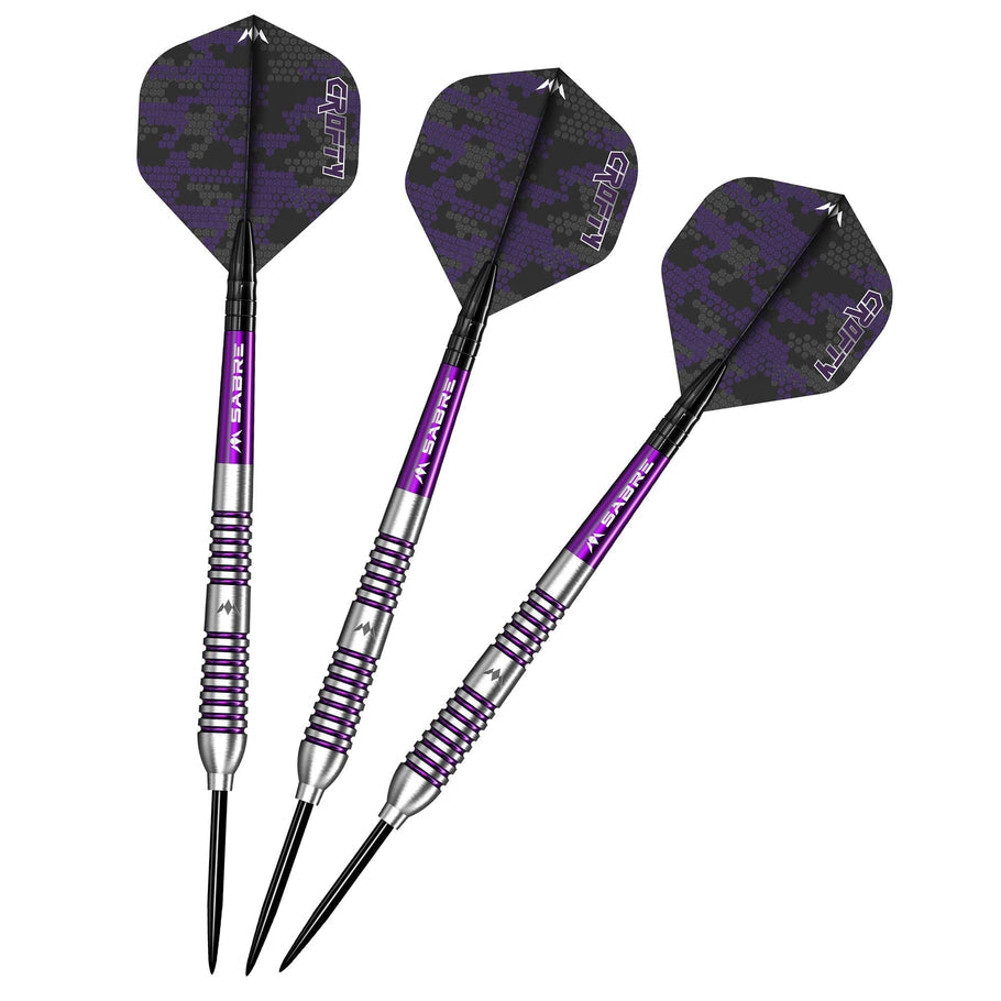 Mission Joe Croft Darts
Steel Tip - 95% Tungsten - Silver & Purple Electro